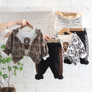 Set áo khoác tay dài + quần dài thời trang cho bé