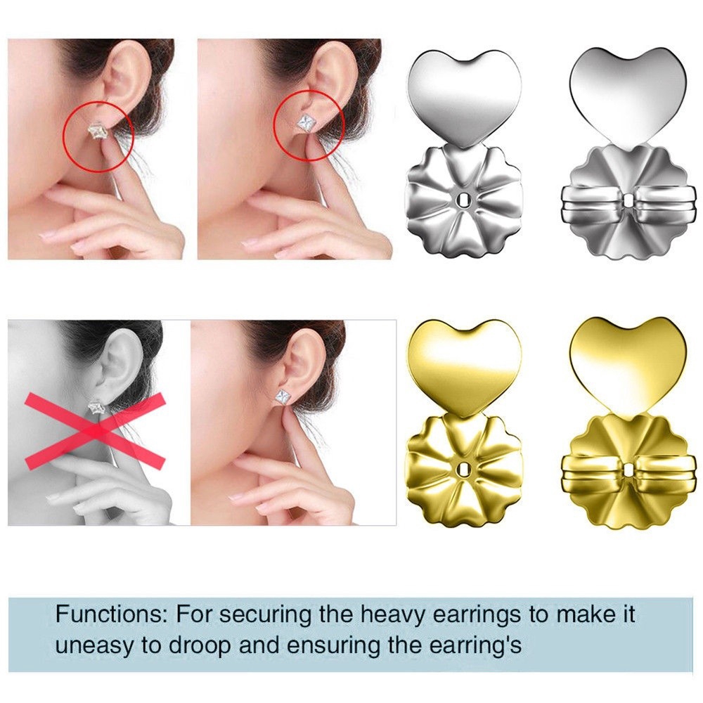 Cặp Nút Chặn Khuyên Tai Chống Dị Ứng