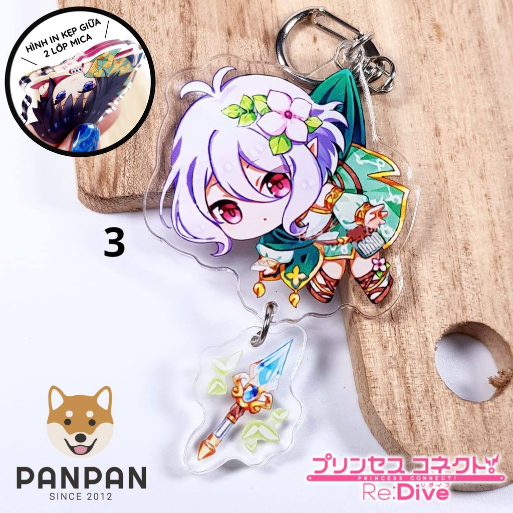 Móc khóa Anime DELUXE Princess Connect! Re:Dive TREO/NẰM (6cm)