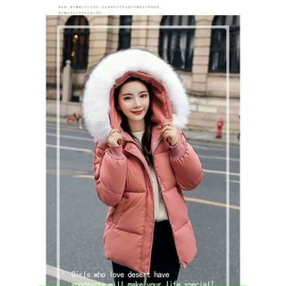 áo phao mũ lông siêu dày cao cấp áo phao hàn quốc