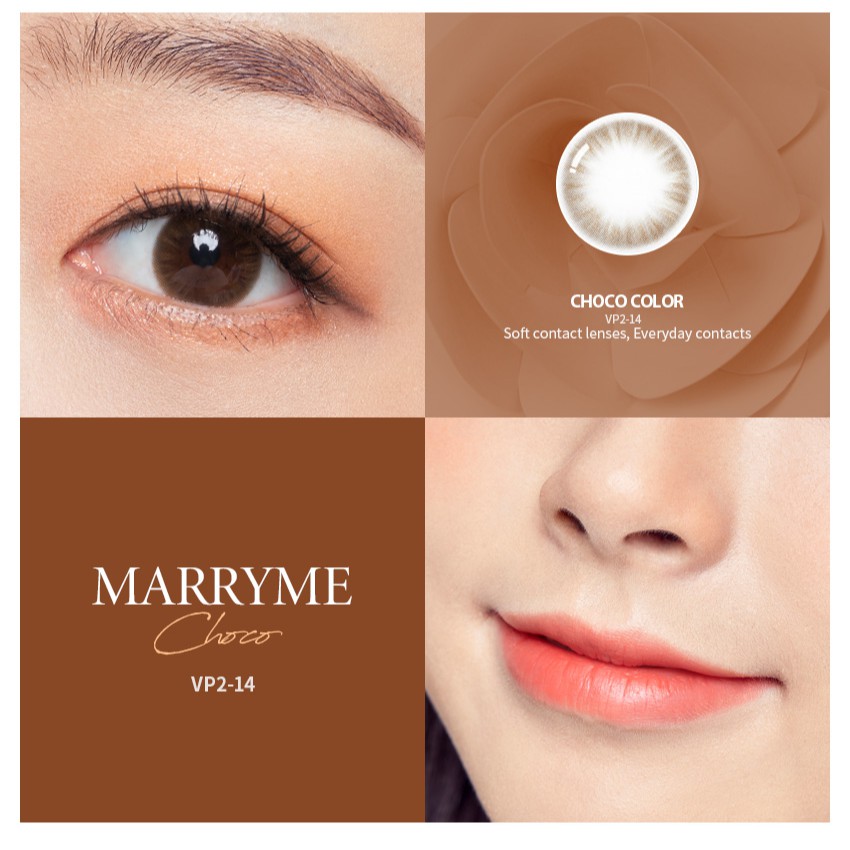 Áp Tròng Giãn Nhẹ MARRY ME CHOCO HSD 3-6 Tháng OLENS KOREA Lens Nâu Trầm Tự Nhiên Đi Học Đủ Độ Có Lệch Cho Mắt Nhạy Cảm