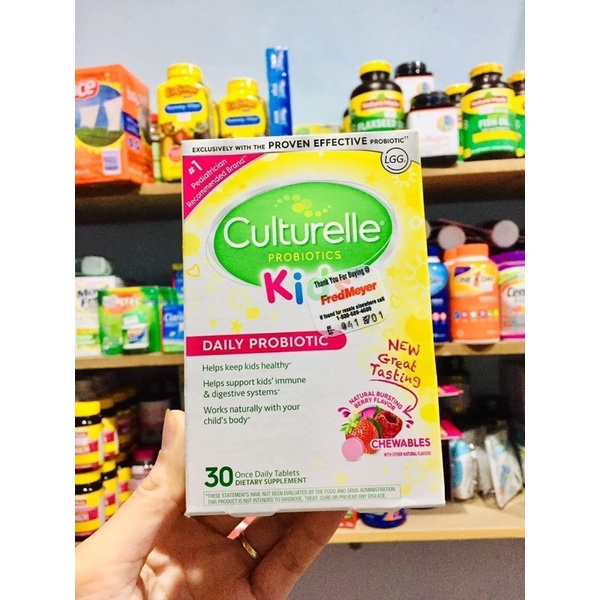 Men Tiêu Hóa Cho Bé,Bột Men Vi sinh Probiotic Mỹ Hộp 30 Vien,30 gói