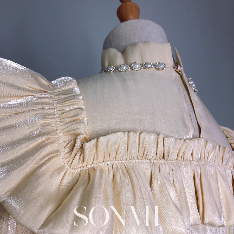 Áo Sơ Mi Nữ SONMI Kiểu Cổ Tròn Tay Dài JULISSA BIANCA