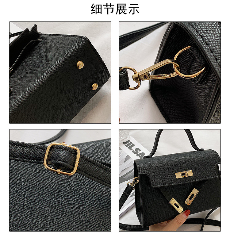 Túi Đeo Chéo JASMIN NOIR Da Pu Màu Trơn Thời Trang Retro Cho Nữ