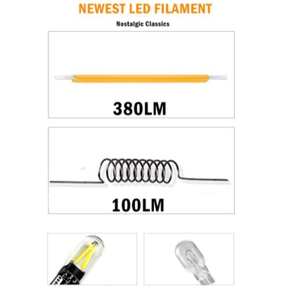 1 bóng đèn LED T10 COB Glass, T10 siêu sáng ô tô xe máy