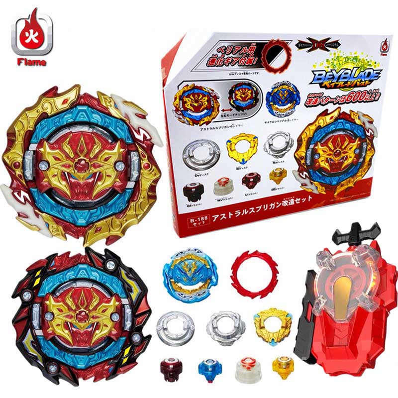 Bộ Con Quay Beyblade Burst B-188 Astral Spriggan B188 B184 Blue LR Launcher Beylauncher Beyblade Burst