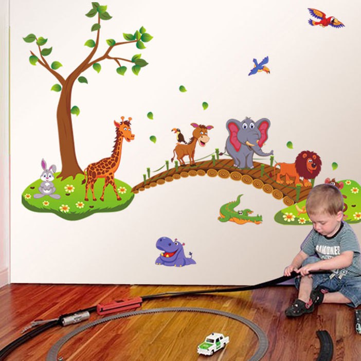 Tranh dán tường, giấy decal dán tường cho bé Hàn Quốc, đề can dán tường cho bé, tranh decal dán tường cho bé.