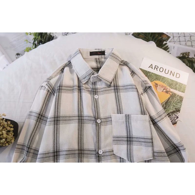 Áo sơ mi tay dài sọc ca rô thời trang cho bé trai 3 màu S-3XL | BigBuy360 - bigbuy360.vn