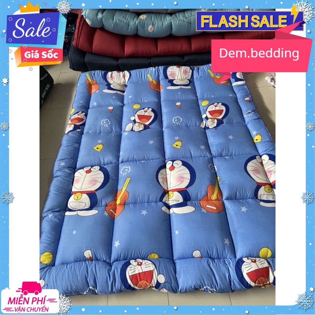 [sale 12.12]Tấm Làm Mềm Đệm Topper Cao Cấp,được chọn mẫu[1m2,1m6,1m8] MẪU DOREMON ĐÀN