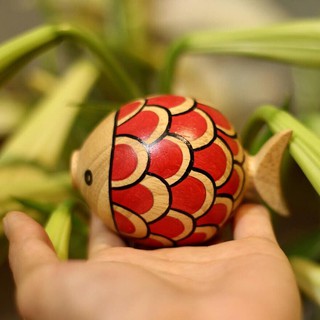 LỢN GỖ ĐUÔI CÁ HANDMADE NGỘ NGHĨNH TRANG TRÍ
