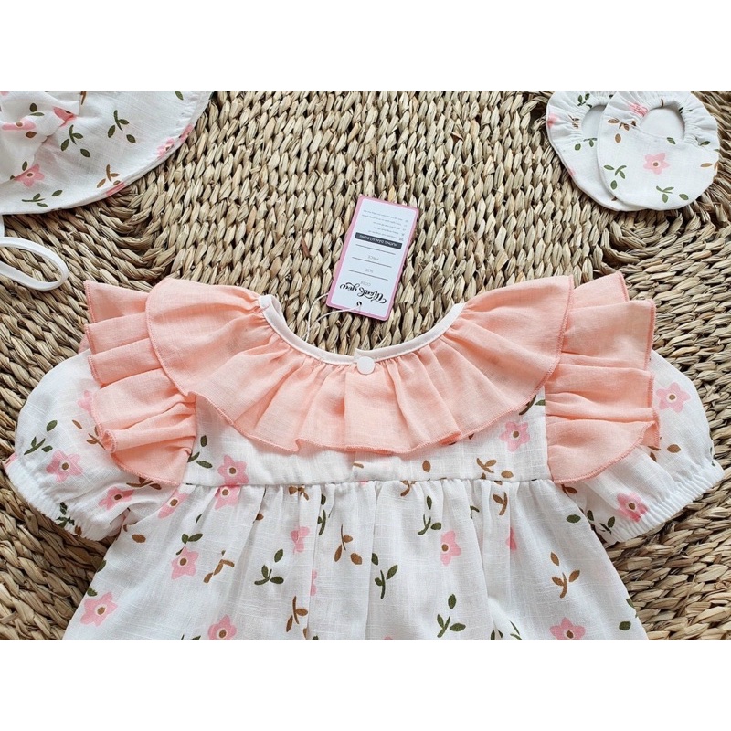 Body cộc tay nơ to xinh xắn cho bé yêu
