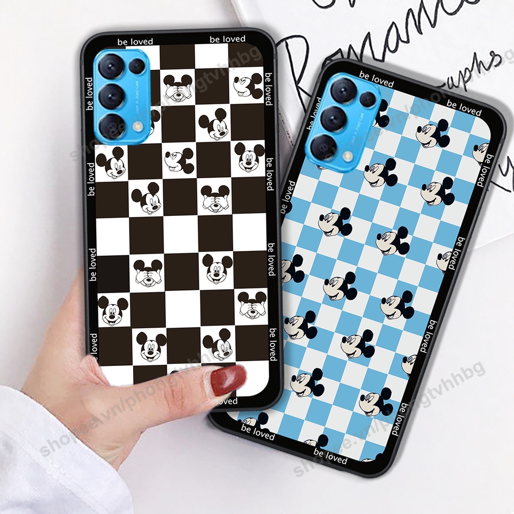 Ốp lưng Oppo Reno5 4G / Reno5 5G / Reno 5  ốp họa tiết trái tim caro, chuột mikey thể thao cực đẹp cute cực bền bỉ