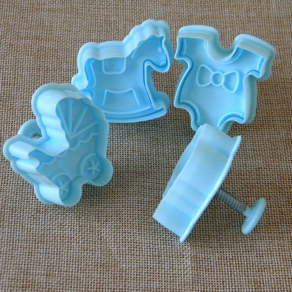 Set 4 Khuôn Làm Bánh Quy Đa Năng Tiện Dụng Hình Em Bé Xinh Xắn