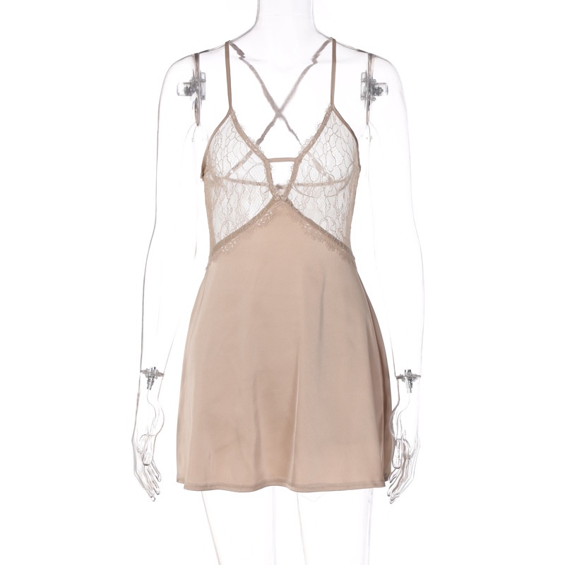 Đầm Ren Hở Lưng Thiết Kế Quyến Rũ Cho Nữ