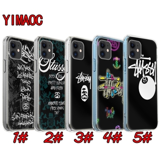 Ốp điện thoại mềm trong suốt hình Stussy 59GBY cho iPhone 12 11 Pro XR XS Max