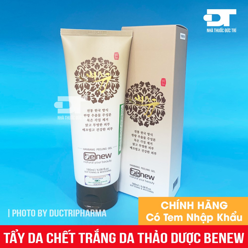 Kem Tẩy Da Chết Trắng Da Thảo Dược Benew Hanbang Pelling Gel Cao Cấp Hàn Quốc- 180ml