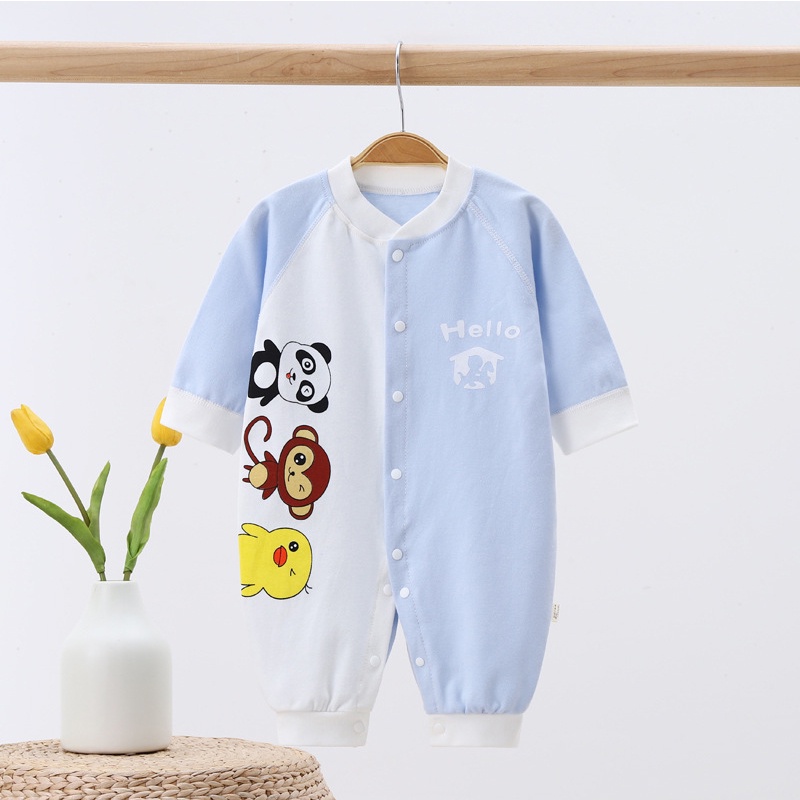 Body dài tay cho bé trai, bé gái, bodysuit liền thân 100% cotton, hàng xuất khẩu cao cấp _ BD41