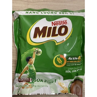 Bịch 15 gói bột thức uống lúa mạch nestlé milo sữa 3 trong 1