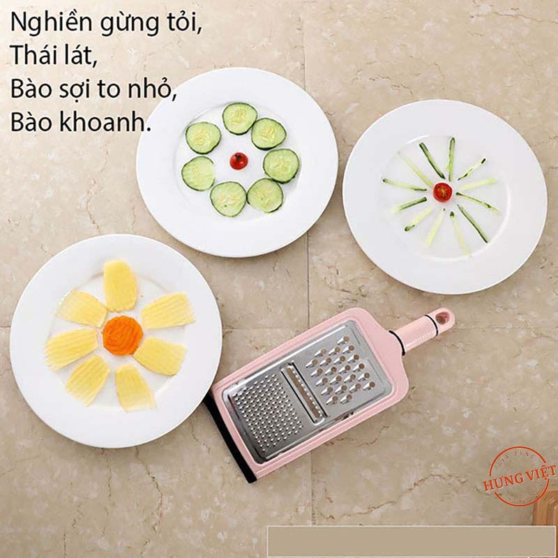 Dao bào cỡ lớn có tay cầm tiện lợi, bào sợi, gọt vỏ, thái lát, bào nhuyễn, nạo củ quả đa năng [DAO BÀO TO]