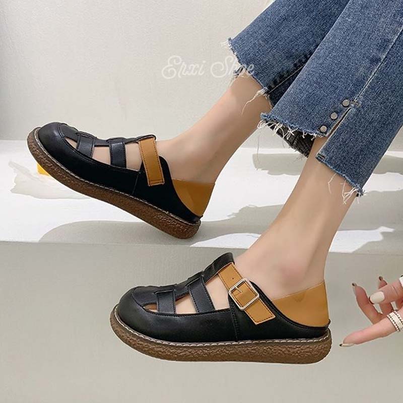 Xăng đan Nữ Mũi Tròn Thời Trang