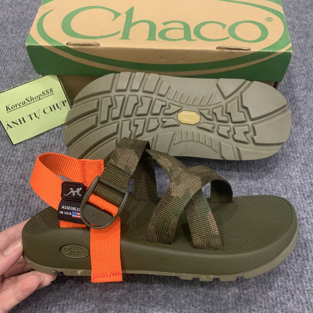 Dép Sandal Nam Chaco Quai Dù Họa Tiết Rằn Ri Mã D32