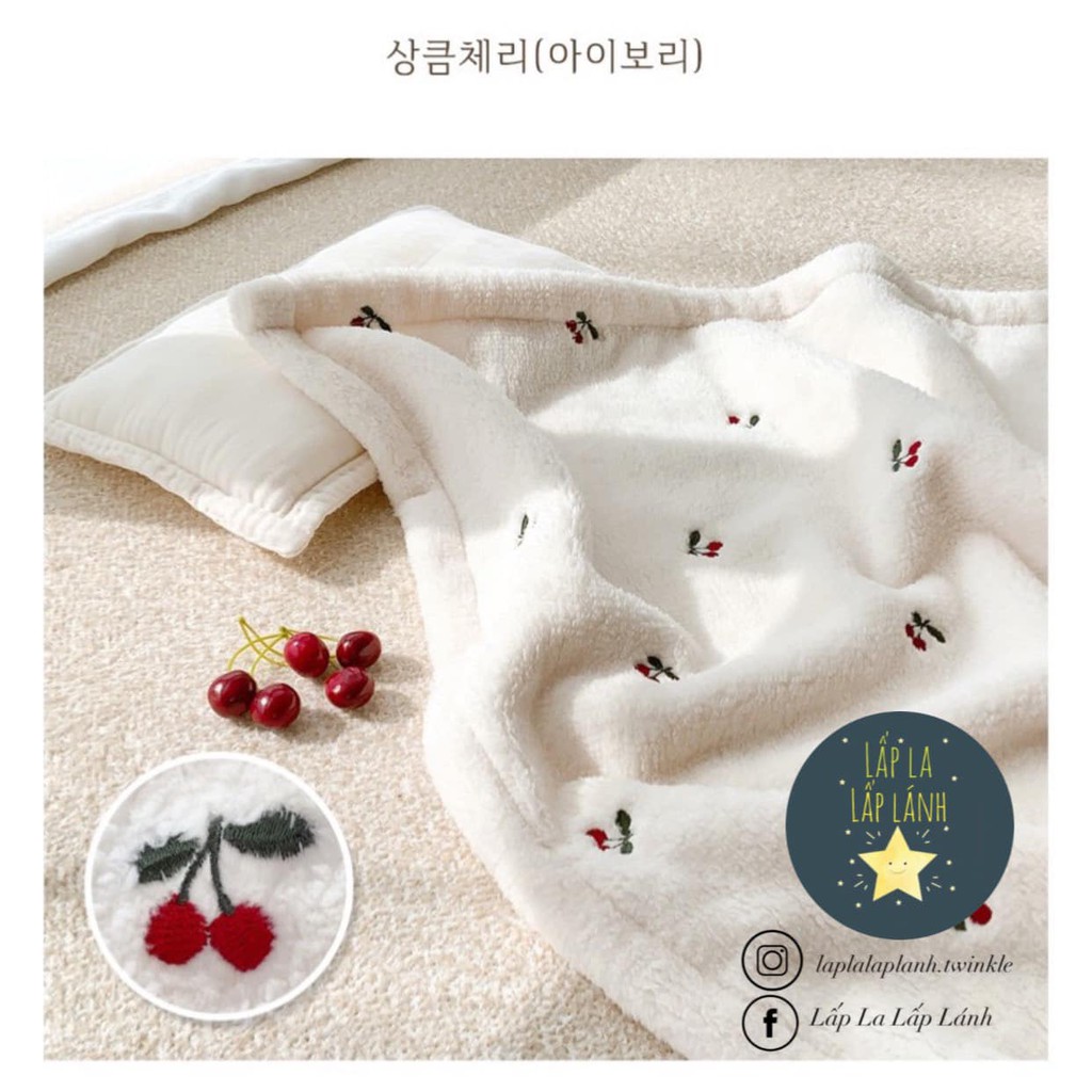 Chăn Lông Cho Bé #madeinKorea Dottodot Malolotte, đắp mùa đông, mềm mịn, ấm áp, êm ái, an toàn cho bé