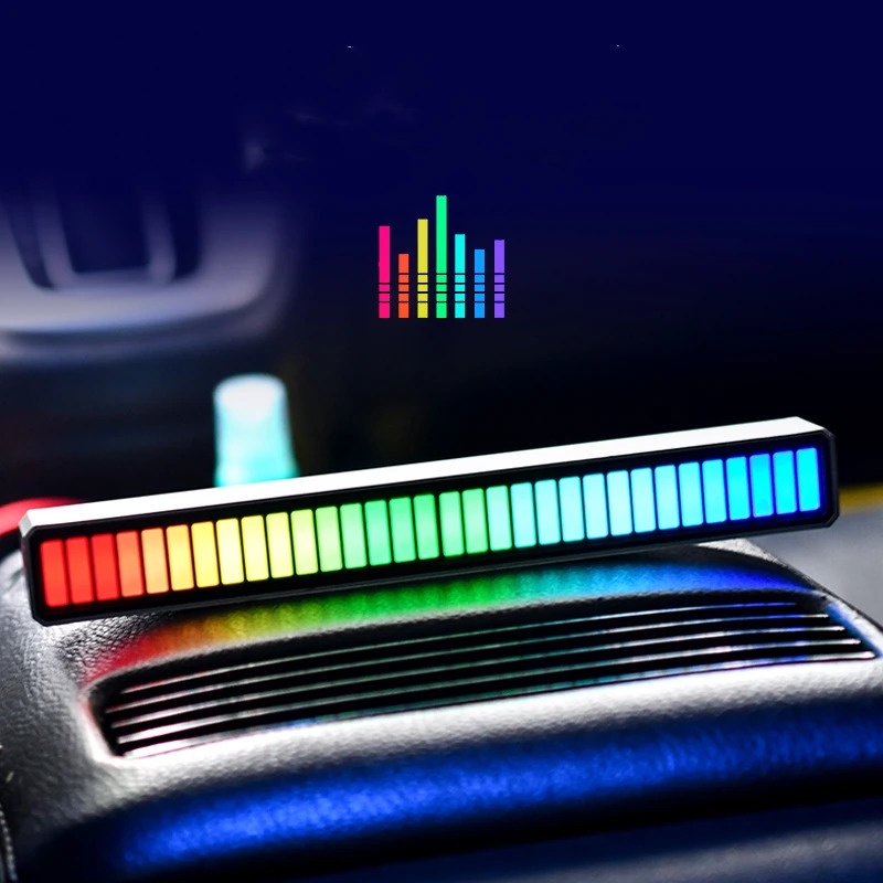 Đèn led rgb cảm ứng âm thanh cảm biến chuyển động nhảy theo nhạc trang trí phòng ngủ xe máy hot trend tiktok pin sạc usb