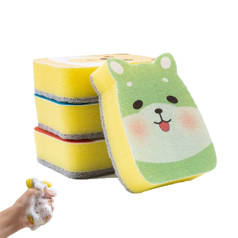 Miếng Bọt Biển Rửa Chén Hình Động Vật Dễ Thương