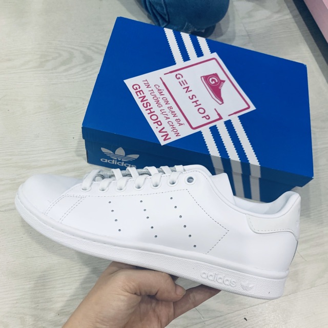 [shop sale] [ hàng cao cấp ] [Chính Hãng] Giày Adidas Stan Smith All White (S75104) chính hãng [ mẫu đẹp ]