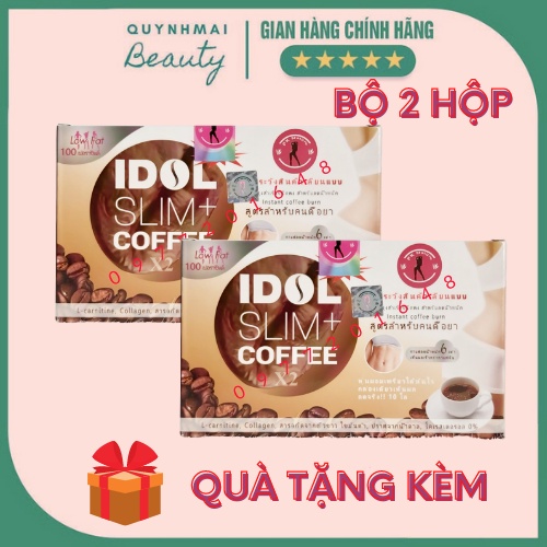 Bộ 2 Hộp Cafe Idol Slim Coffee Chính Hãng - Hoàn tiền 100% Nếu Không Hiệu Quả
