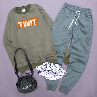 Áo Sweater MAMAMOO GOGOBEBE WHITE WIND [Set TEE + PANT]