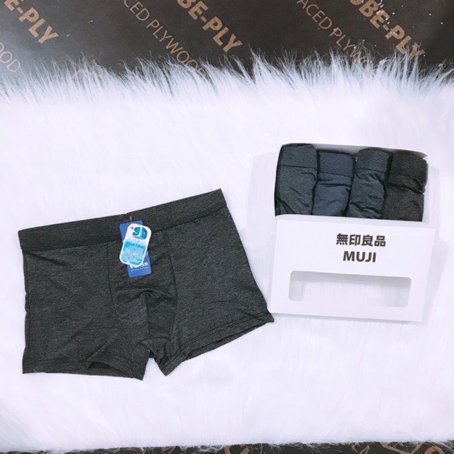 1 Quần Lót Đùi 3D Boxer Nam Thun Lạnh Co Giãn 4 Chiều