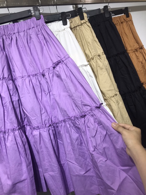 CHÂN VÁY THÔ XOÈ DÁNG DÀI MS11989