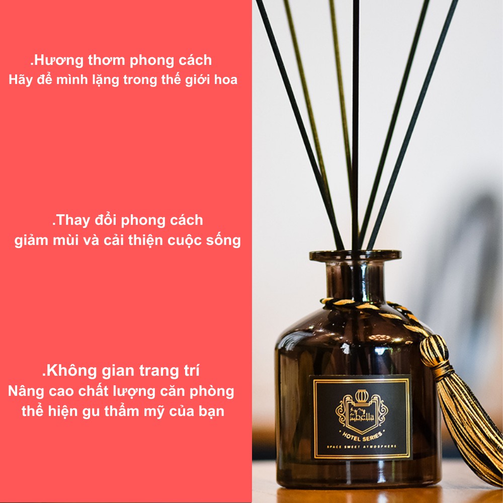 Tinh dầu thơm phòng que gỗ tự khuếch tán , dầu thơm tiện dụng cho không gian phòng ngủ của bạn TIME HOME