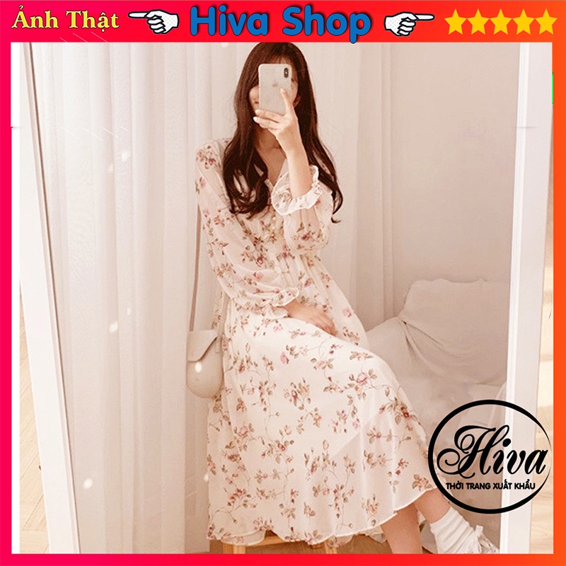Váy trắng body hoa nhí cúc ngọc ulzzang dáng body xòe đi du lịch biển , Đầm nữ dự tiệc babydoll thiết kế