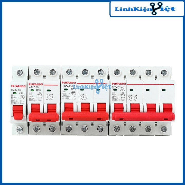 Aptomat Tép Công Tắc Cầu Dao Mini Chống Rò Rỉ Dz47-63