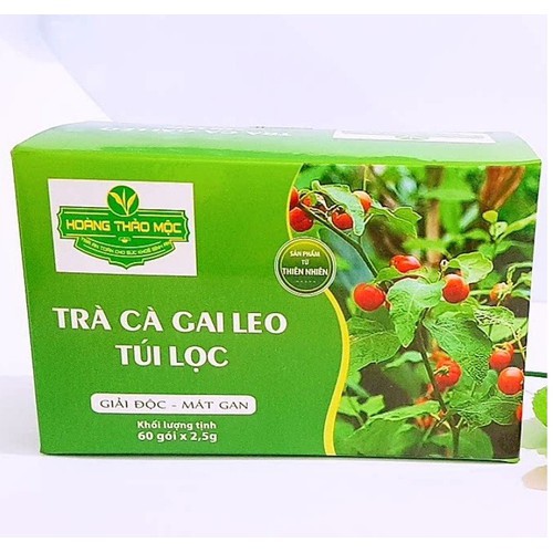 Trà cà gai leo túi lọc Hoàng Thảo Mộc - Hỗ trợ giảm nguy cơ xơ gan, tăng cường chức năng gan  (60 túi)