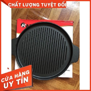 [Hàng Chính Hãng – Nhập Khẩu] Chảo Gang Nướng Chống Dính Cao Cấp Rapido RG24 ( Đen )