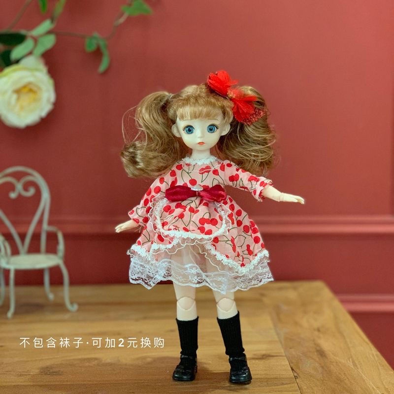 Búp Bê Barbie 3D Có Mắt 27 Khớp 6 Điểm Dễ Thương Cho Bé 30Cm