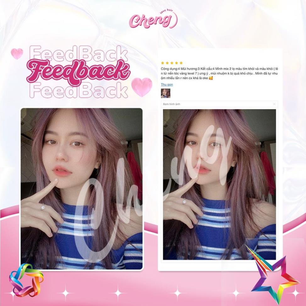 Thuốc Nhuộm Tóc Màu TÍM LAVENDER | Chenglovehair, Chenglovehairs