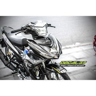 Tem Trùm Exciter 150 Cá Mập Đen Xám