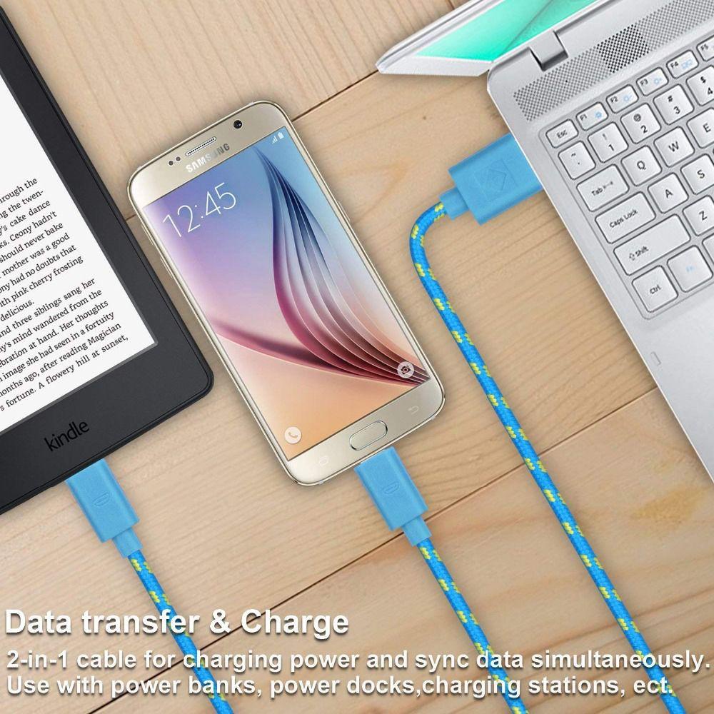 Cáp Sạc Truyền Dữ Liệu Đầu USB Micro Cho Điện Thoại Android
