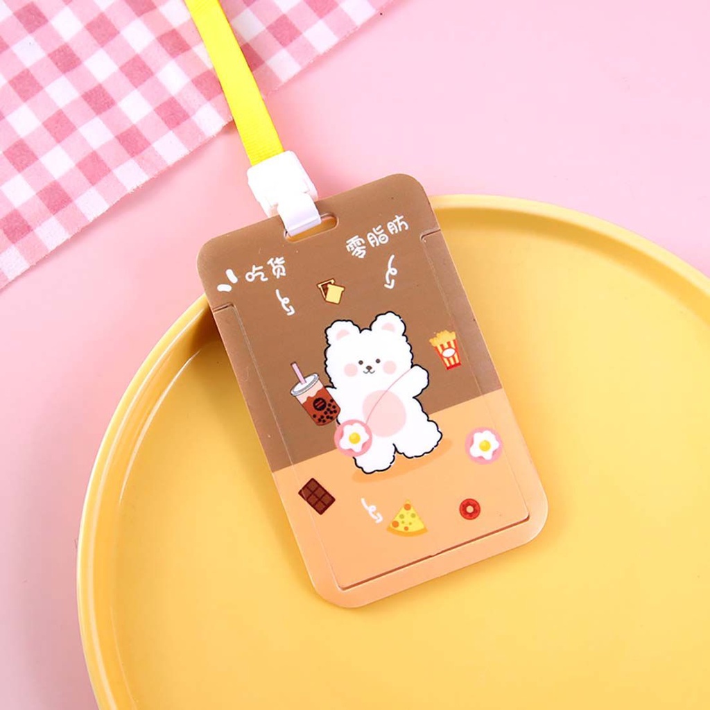 Ví Đựng Thẻ Ngân Hàng / Danh Thiếp Hình Xe Buýt Hoạt Hình Đáng Yêu Có Dây Kéo Ốp