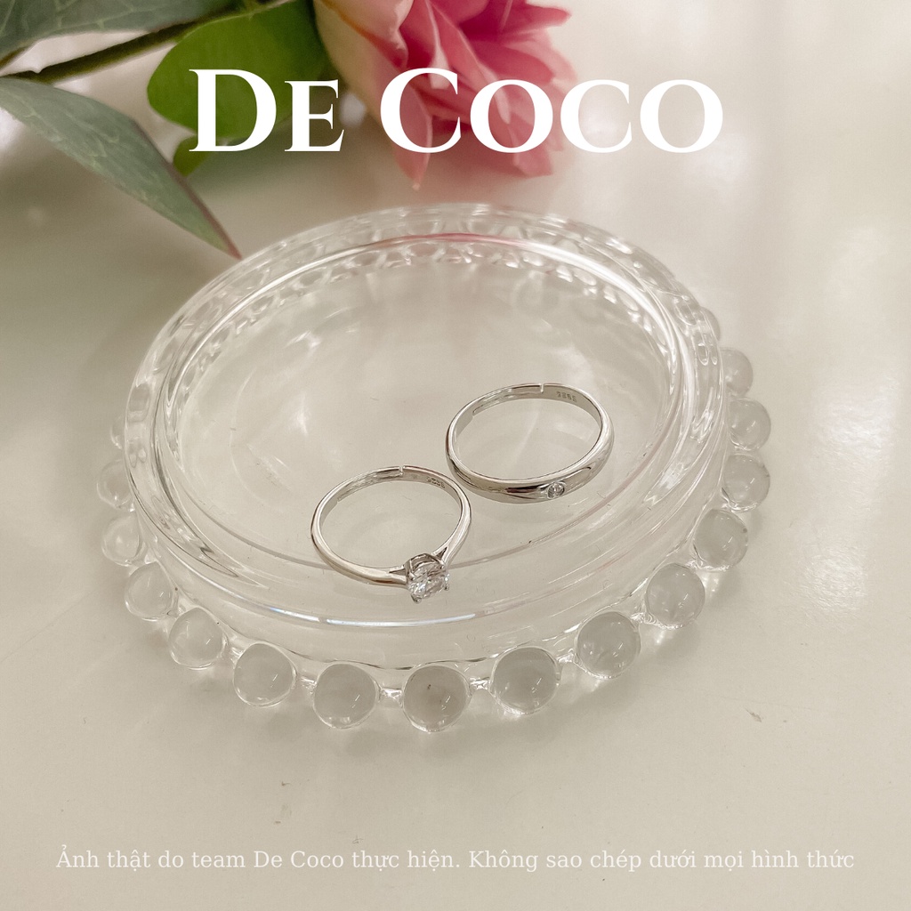 Nhẫn bạc mạ vàng Space decoco.accessories