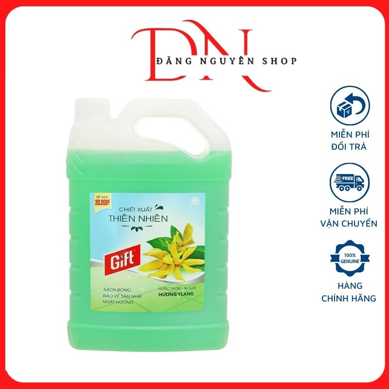 Combo 2 Can Lau Sàn Gift Can 4L Hương Thiên Nhiên Đậm Đặc Gấp 2 Lần  (màu ngẫu nhiên)