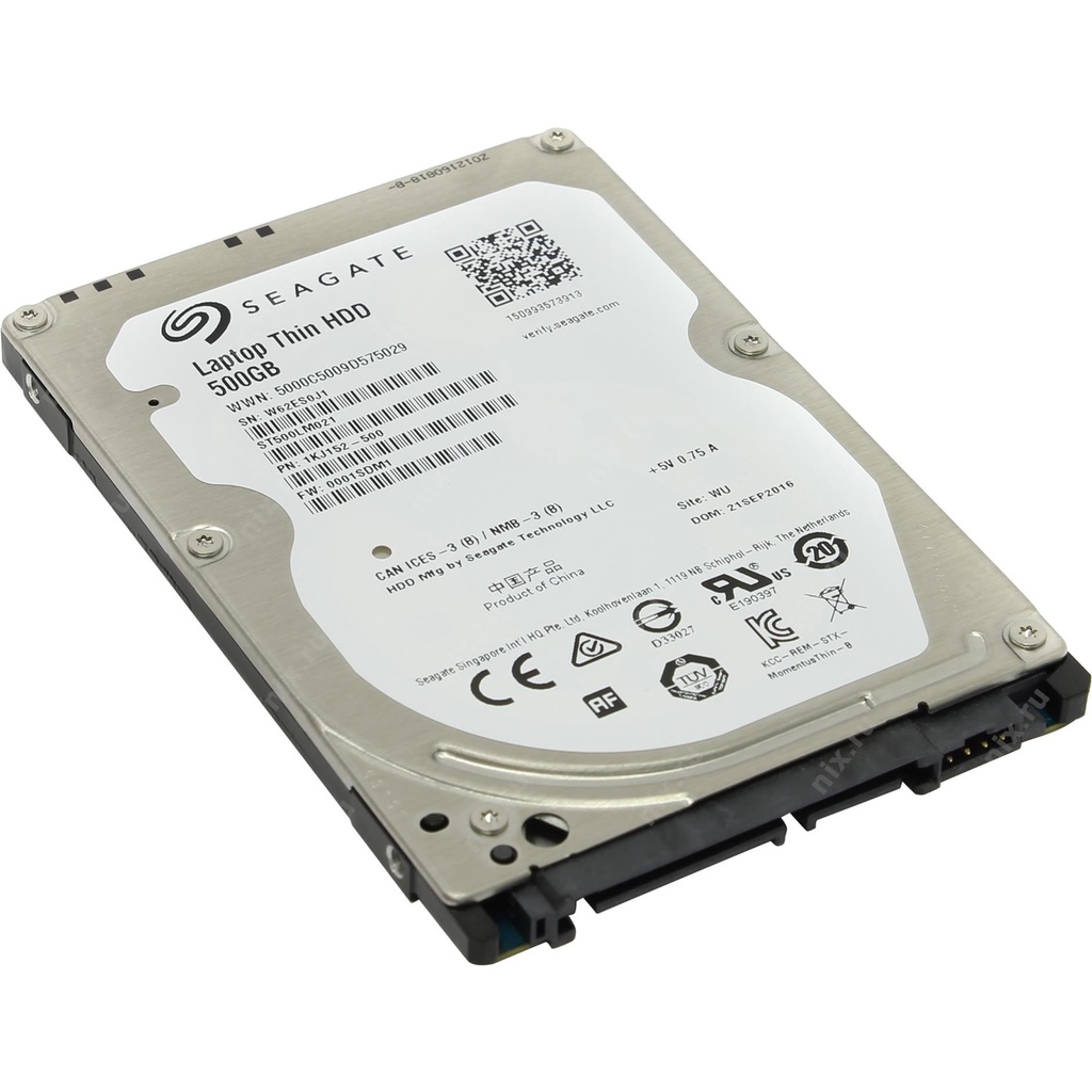 Ổ Cứng HDD Laptop Seagate 500GB 2.5 inch 7200rpm Chính Hãng - Bảo hành 24 tháng