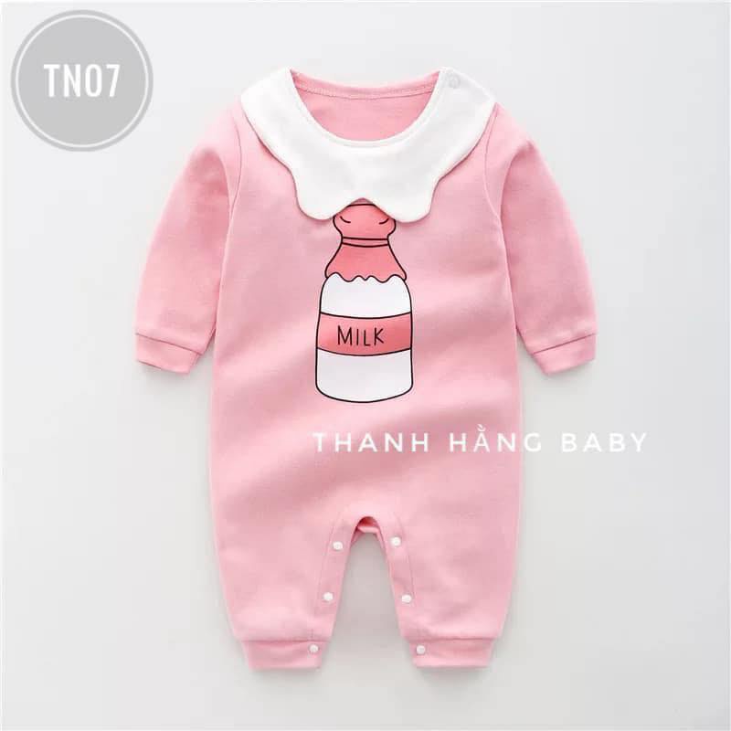 Body Cho Bé, Bộ Body Dài Tay Thu Đông Bé  Trai Bé Gái Thanh Hằng Baby Từ 3 Đến 13 Kg