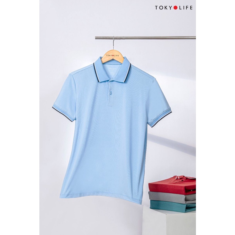 Áo Polo NAM SPORT cổ viền phối kẻ thoáng mát TOKYOLIFE I7POL809K