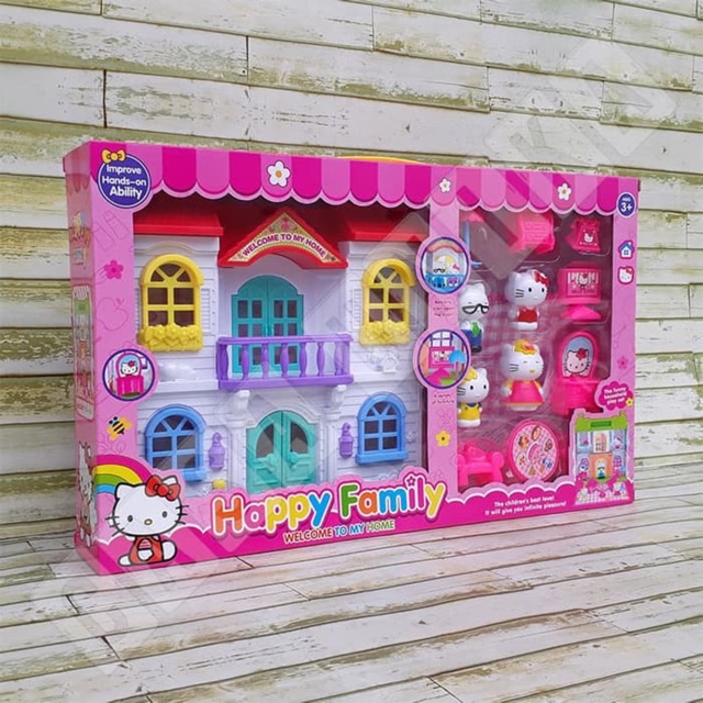 Đồ chơi Mô Hình Ngôi Nhà Hello Kitty  2 Kiểu