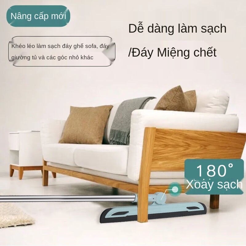 Chổi quét nhà Misslife thông minh gấp gọn có bao gồm gầu hót